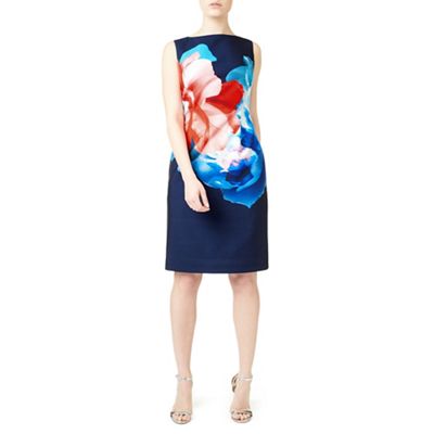 Multicoloured maggie floral placement dress